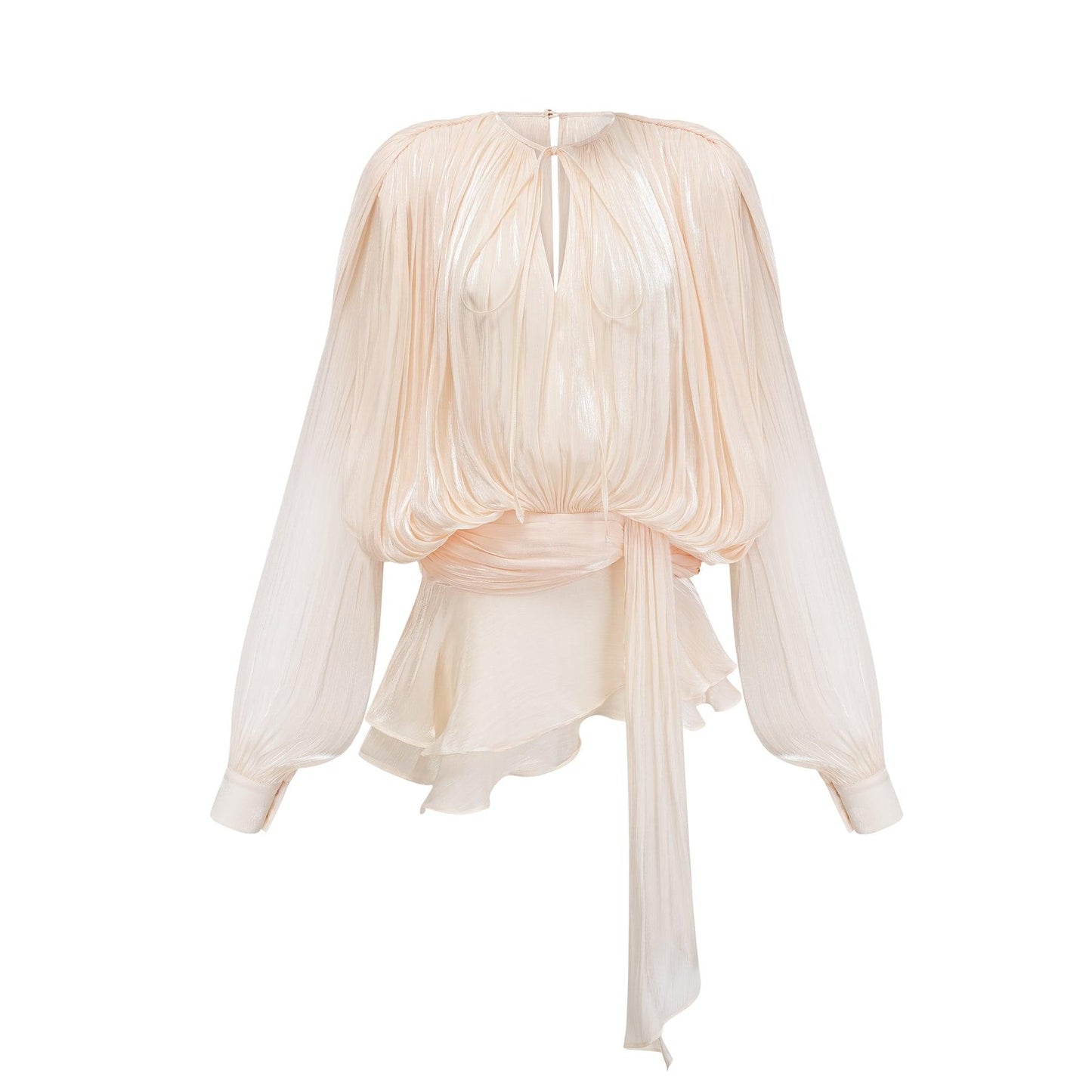 TARO |  Pleated Ruffled Mini Dress