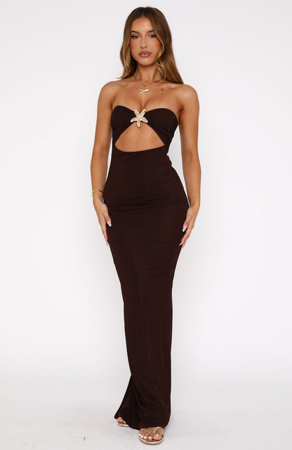 DAMIA | STRAPLESS MAXI DRESS